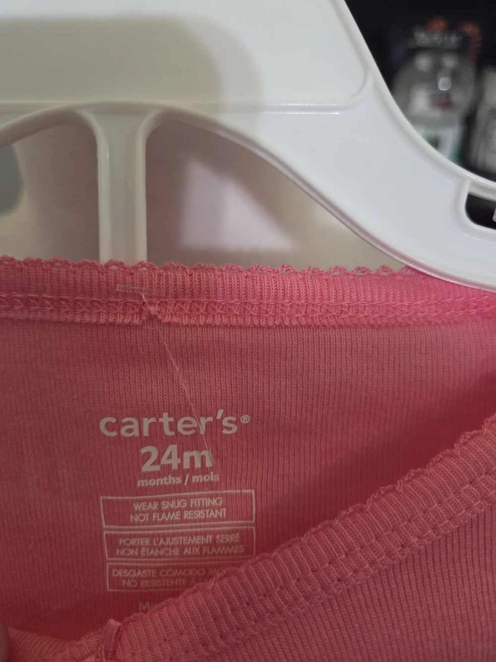 Carter's Pink and Navy Ballerina Pajama Set